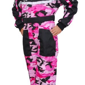 Wulfsport Cubs Kids Race Suit Pink Camo