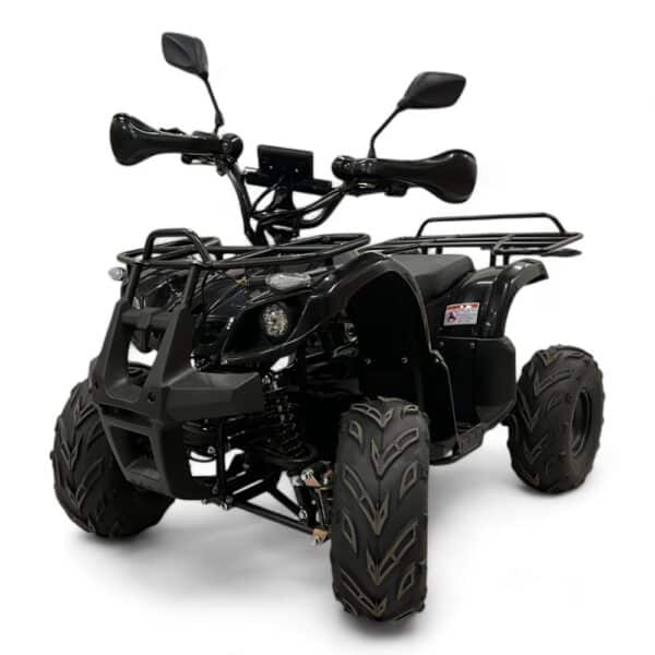 Eco Rider E-Trek Mobility Quad Bike - Black Front Left