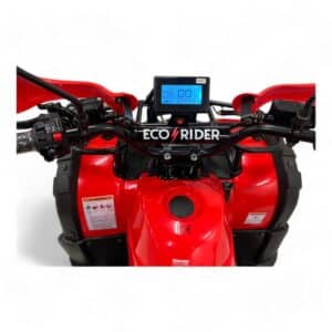 Eco Rider E-Trek Mobility Quad Bike - Red Console