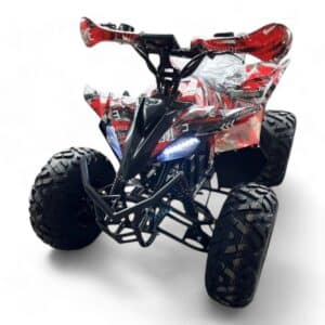 Shredder Mk2 48v 1800w Red Quad Bike - Top Front Angled View