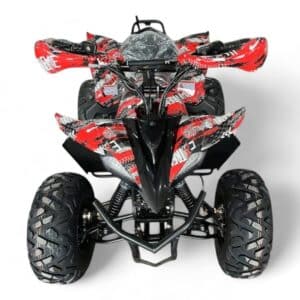 Shredder Mk2 48v 1800w Red Quad Bike - Top Front Angled View
