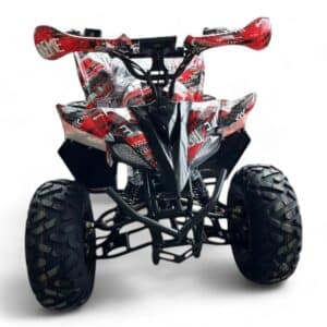 Shredder Mk2 48v 1800w Red Quad Bike - Top Front Angled View