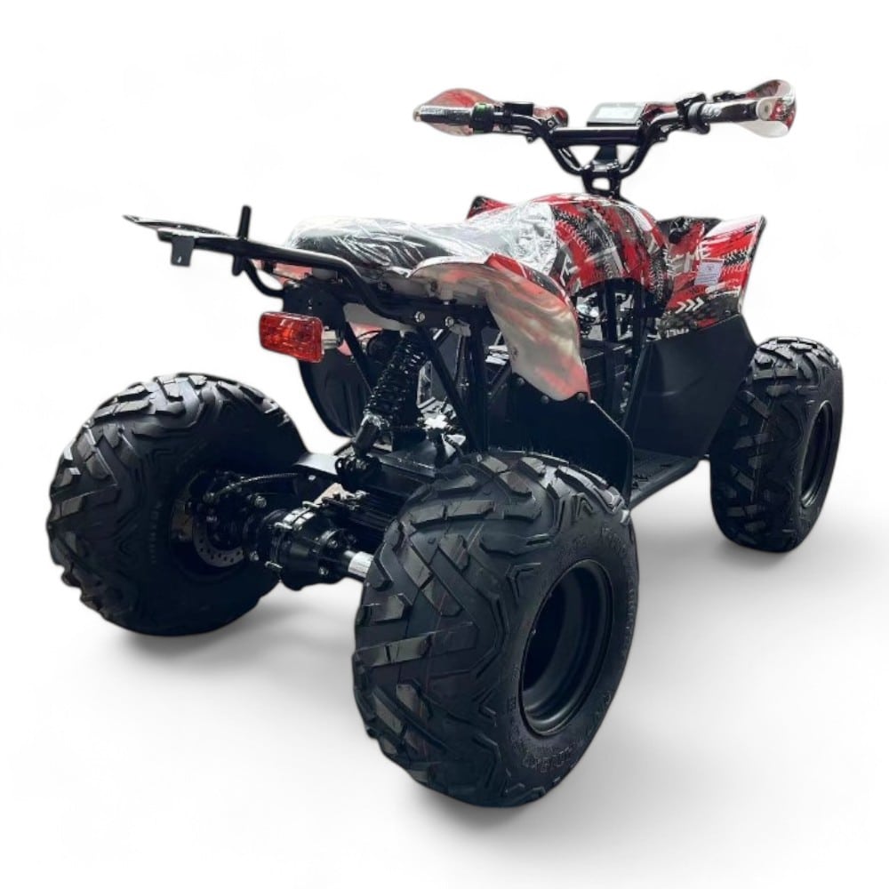Shredder Mk2 48v 1800w Red Quad Bike - Rear Angled View