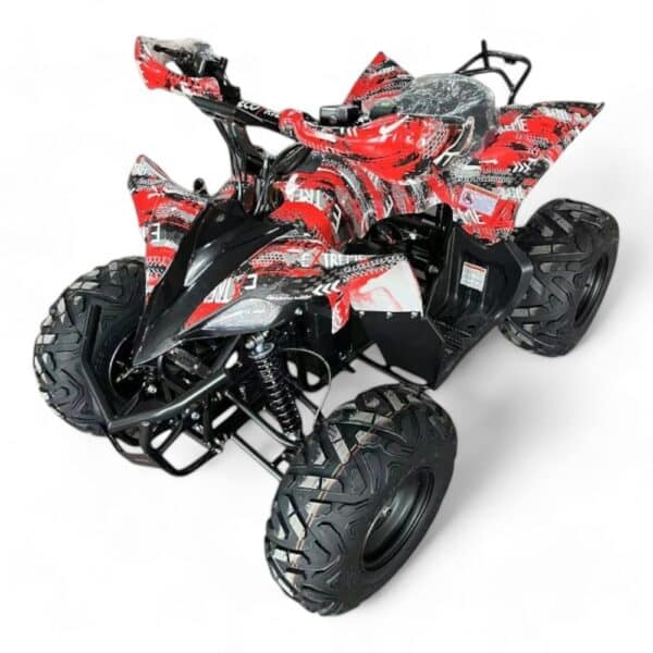 Shredder Mk2 48v 1800w Red Quad Bike - Top Angled View