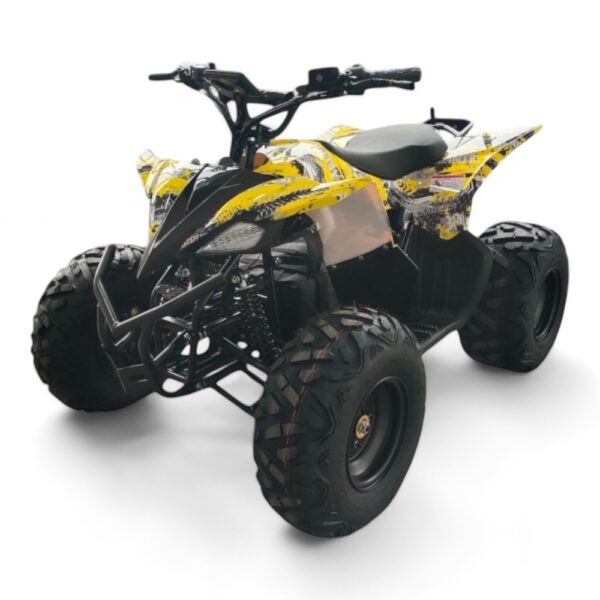 Shredder Mk2 48v 1800w Yellow Quad Bike - Front Angled View