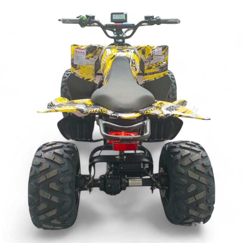 Shredder Mk2 48v 1800w Yellow Quad Bike - Rear View