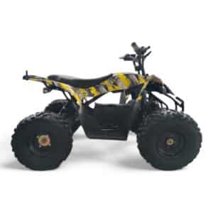 Shredder Mk2 48v 1800w Yellow Quad Bike - Side View