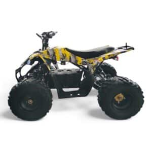 Shredder Mk2 48v 1800w Yellow Quad Bike - Side View