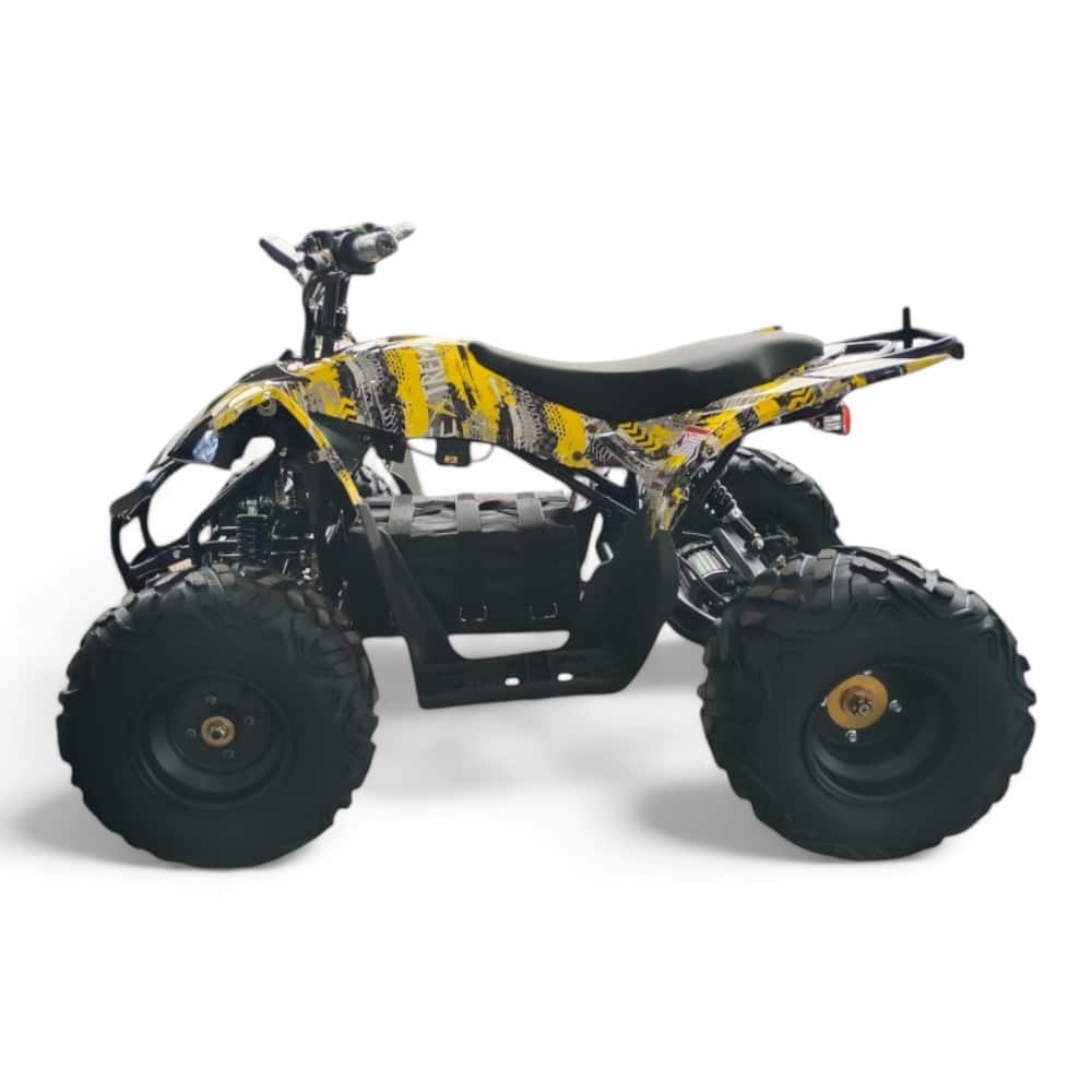Shredder Mk2 48v 1800w Yellow Quad Bike - Side View