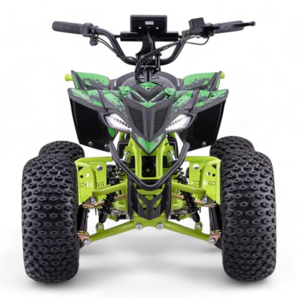 Shredder 48v 1200w Green Brushless Quad - Front Side View