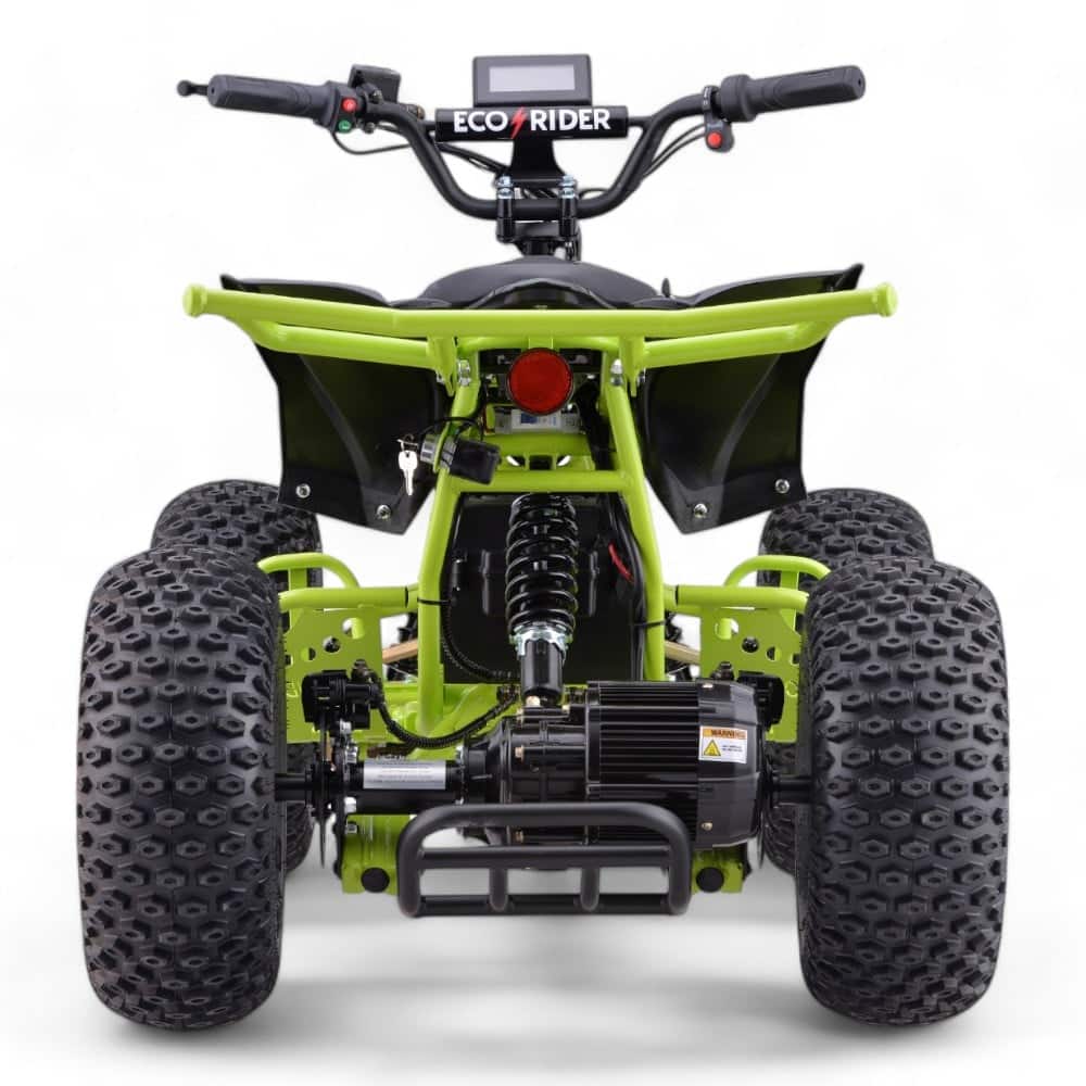 Shredder 48v 1200w Green Brushless Quad - Rear Side View
