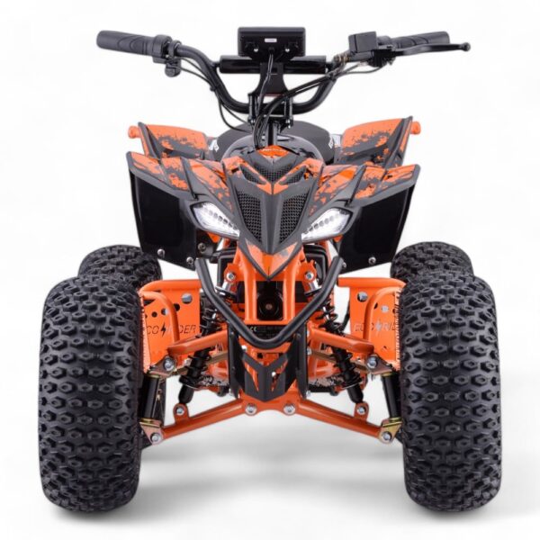 Shredder 48v 1200w Orange Brushless Quad - Front Side View