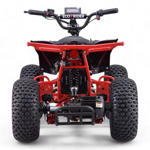 Shredder 48v 1200w Red Brushless Quad - Rear Side View