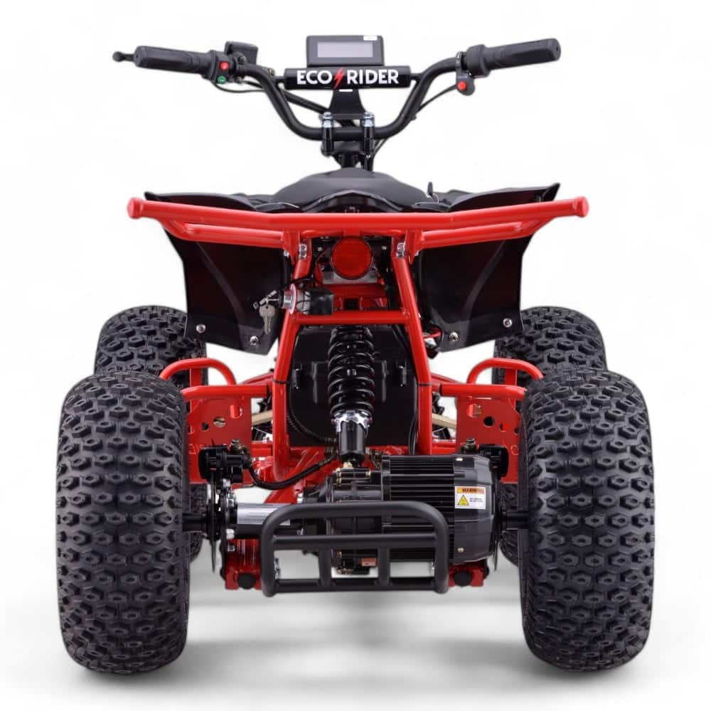 Shredder 48v 1200w Red Brushless Quad - Rear Side View