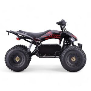 Shredder 72v 3000w Black and Red Quad - Right Side View