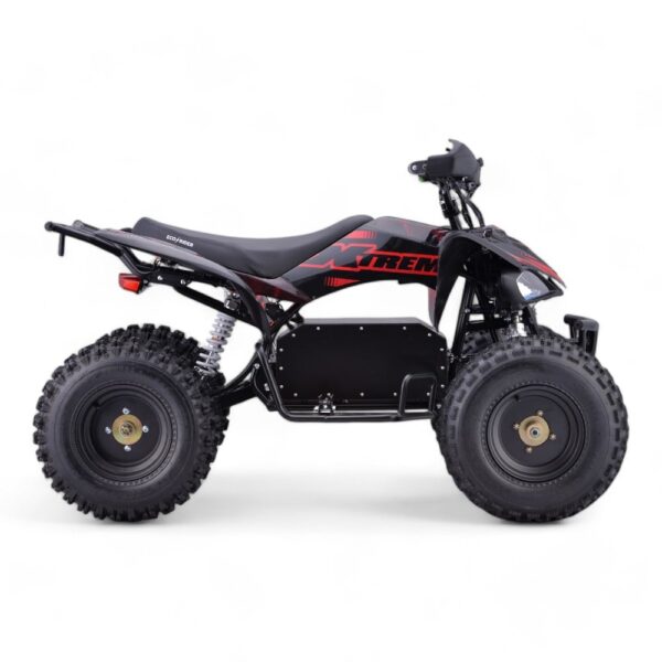 Shredder 72v 3000w Black and Red Quad - Right Side View
