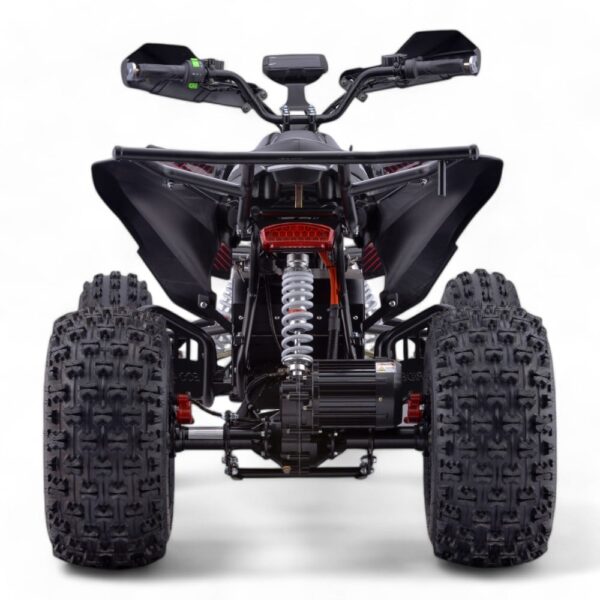 Shredder 72v 3000w Black and Red Quad - Rear View
