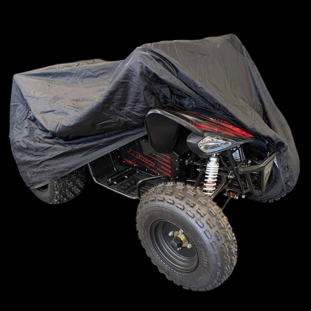 Eco Rider Shredder 72v Quad Bike Under Rain Cover