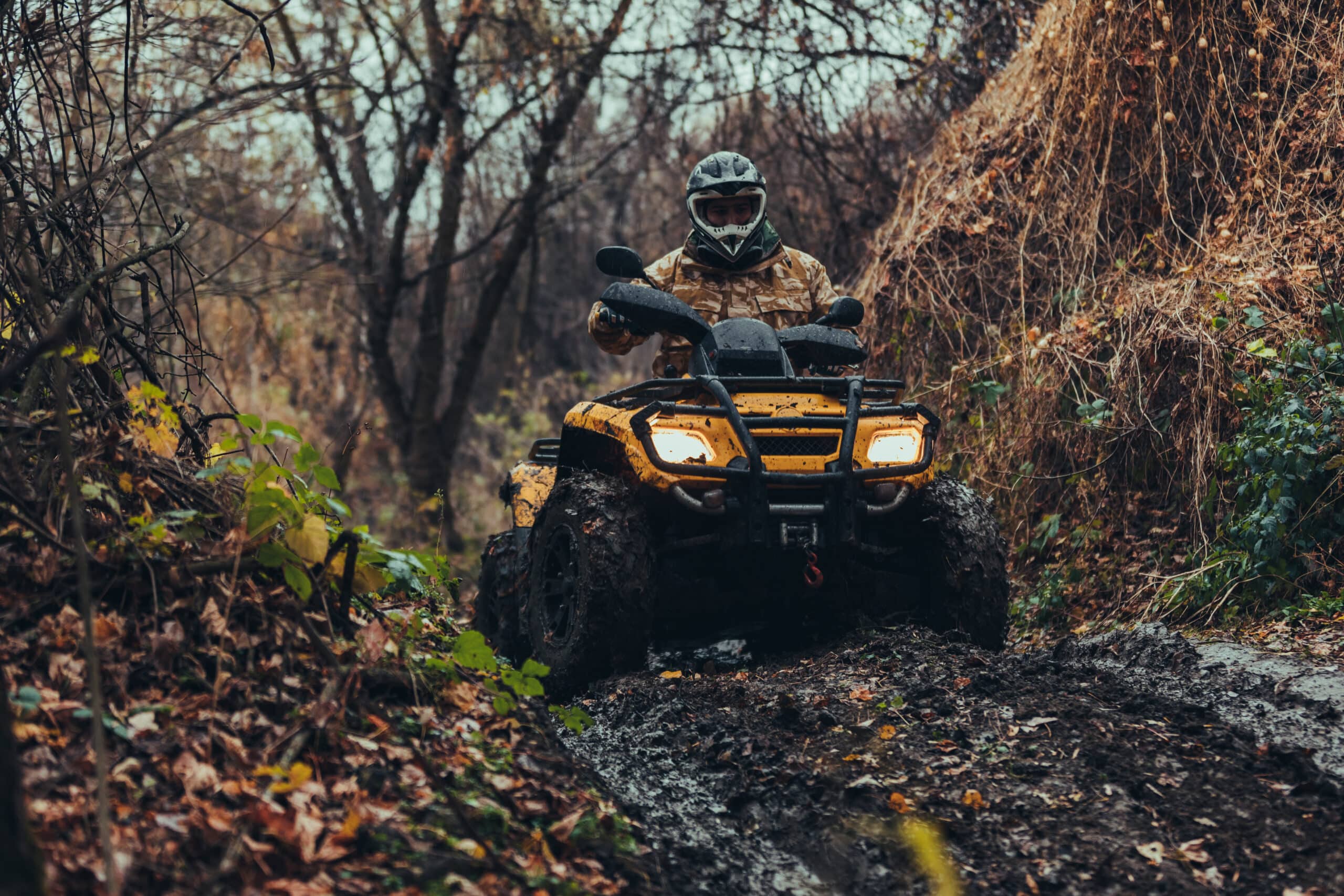 electric quad wet weather